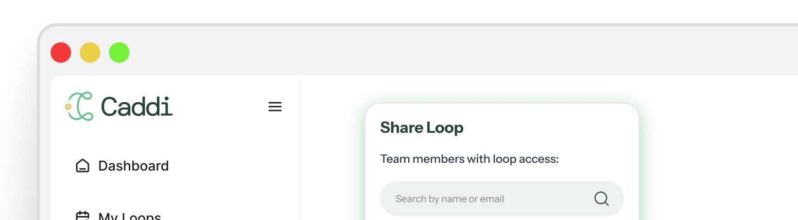 Caddi user interface showcasing AI-powered workflow automation tools.